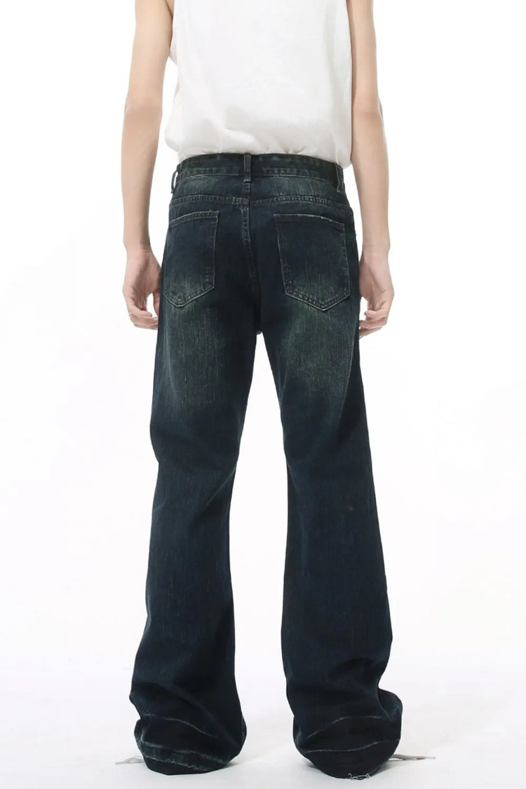 Raw Hem Jeans with Pockets