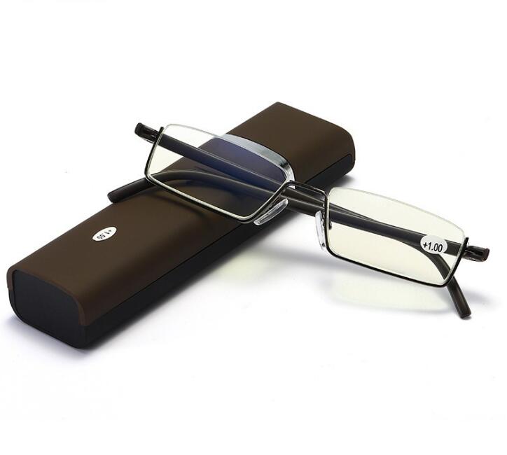 Reading Glasses Light TR90 Half Frame Men Women Rimless Prescription Eyeglasses