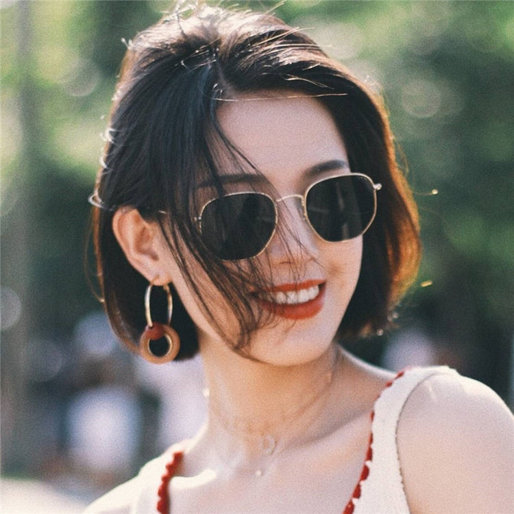 Metal Classic Vintage Women Sunglasses Luxury Brand Design Glasses Female Driving Eyewear