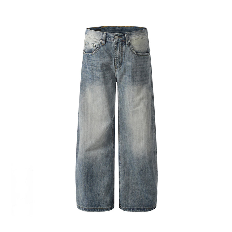 Washed gradient jeans