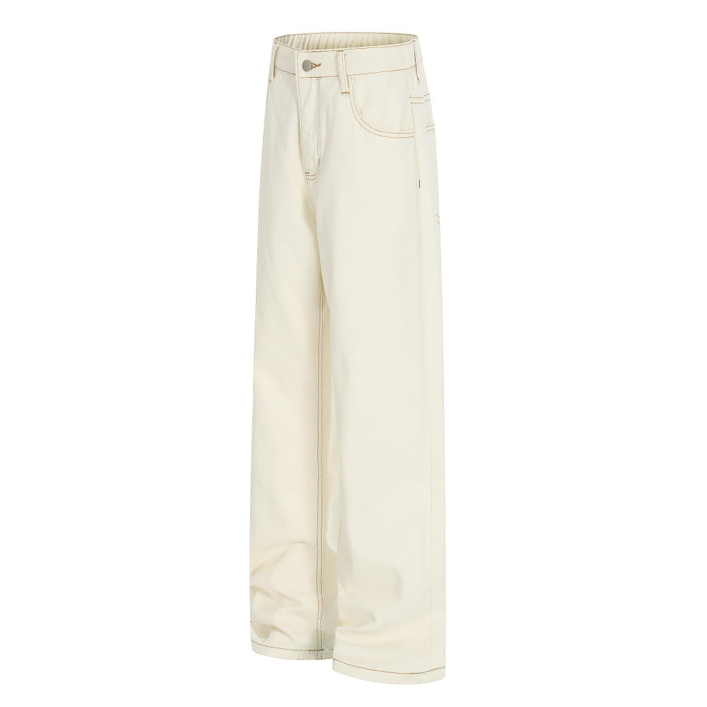 straight-leg jeans