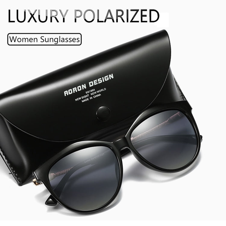 Luxury Polarized Sunglasses Women Metal Temples Sunglasses Gradient Lens Sun Glasses Women  Luxury Brand