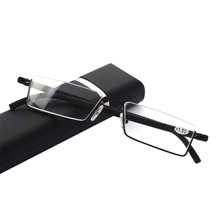 Reading Glasses Light TR90 Half Frame Men Women Rimless Prescription Eyeglasses
