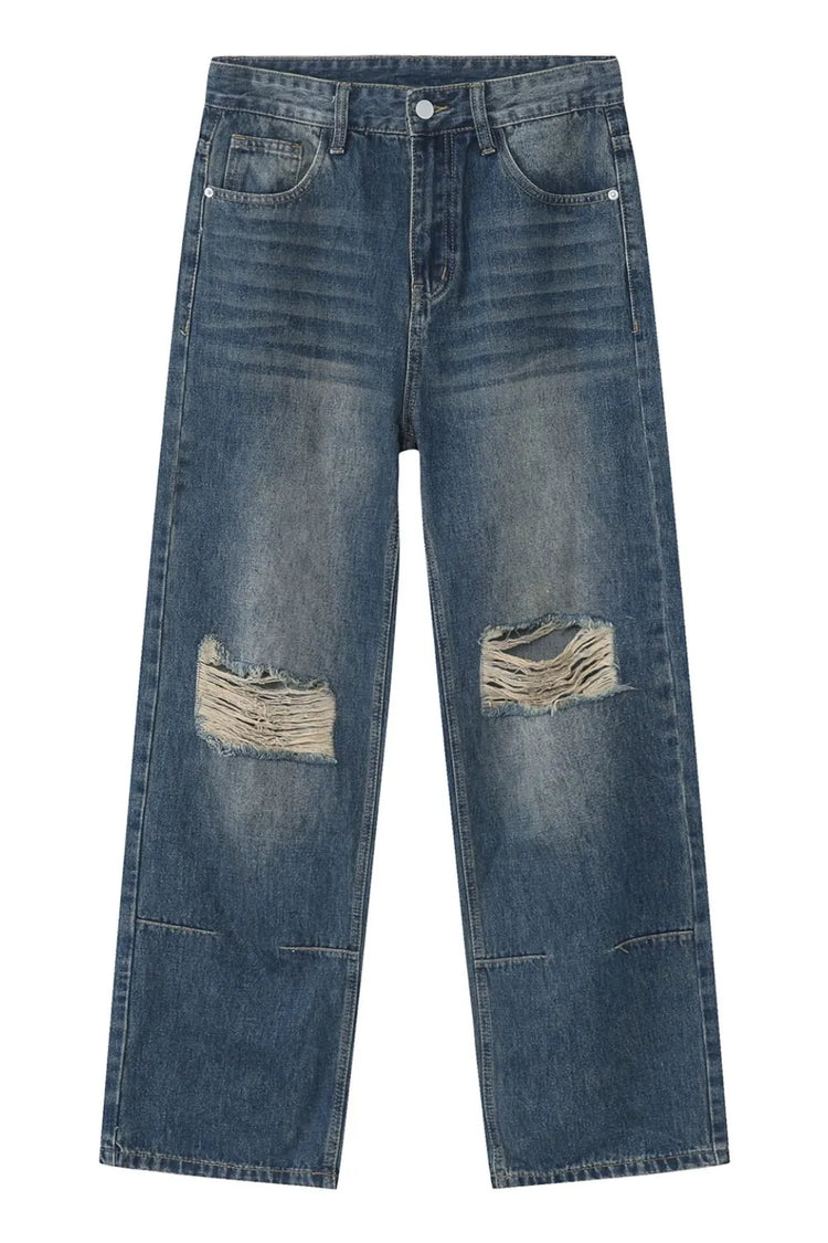 Distressed Jeans with Pockets