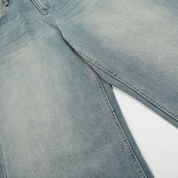 Washed and ground white jeans