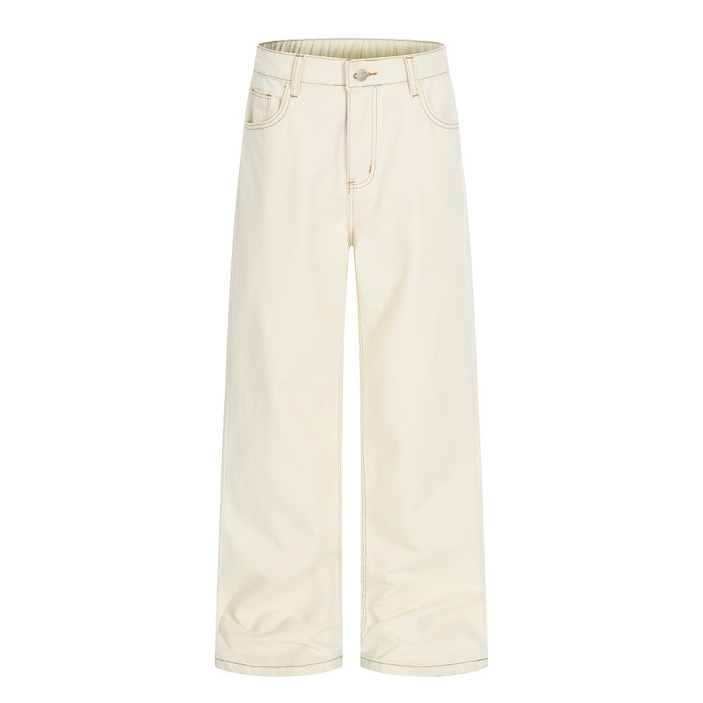 straight-leg jeans