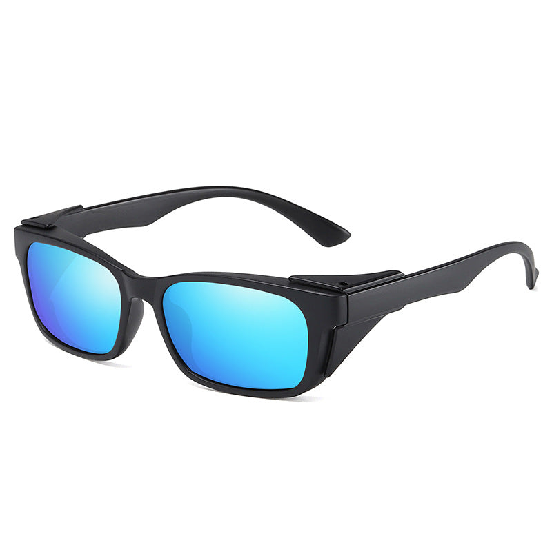 Polarized Square Riding Sunglasses Windproof Sports Coated Sunglasses Driving Driving Night Vision Glasses A634