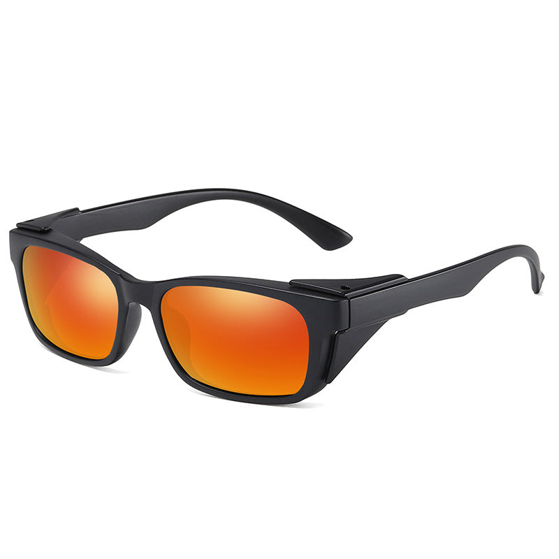 Polarized Square Riding Sunglasses Windproof Sports Coated Sunglasses Driving Driving Night Vision Glasses A634