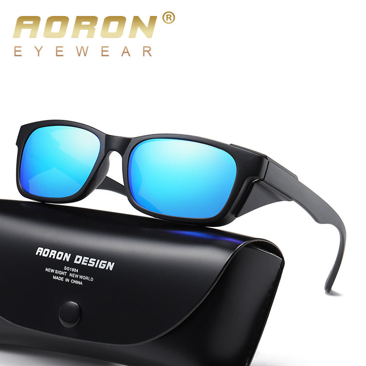 Polarized Square Riding Sunglasses Windproof Sports Coated Sunglasses Driving Driving Night Vision Glasses A634