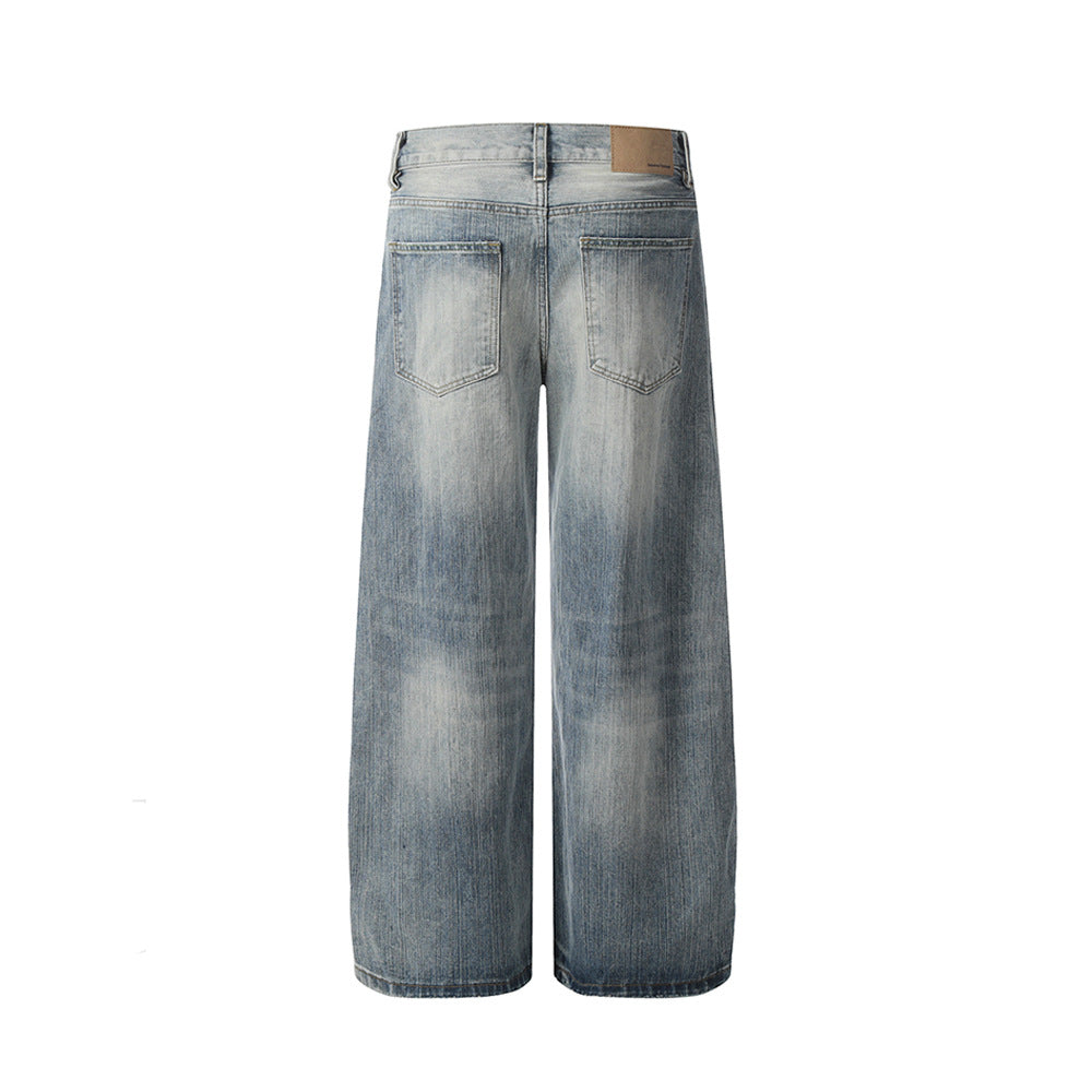 Washed gradient jeans