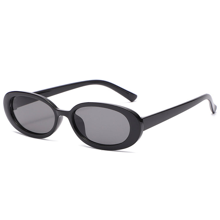 New Retro Oval Small Frame Sunglasses Men And Women Trend Simple Sunglasses Cross-Border Street Shooting Glasses