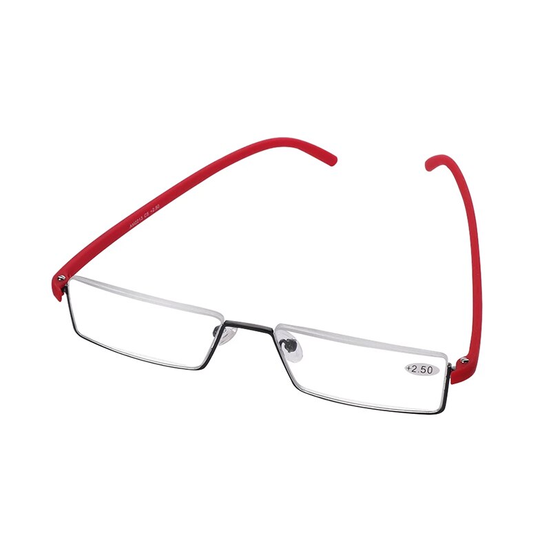 Reading Glasses Light TR90 Half Frame Men Women Rimless Prescription Eyeglasses