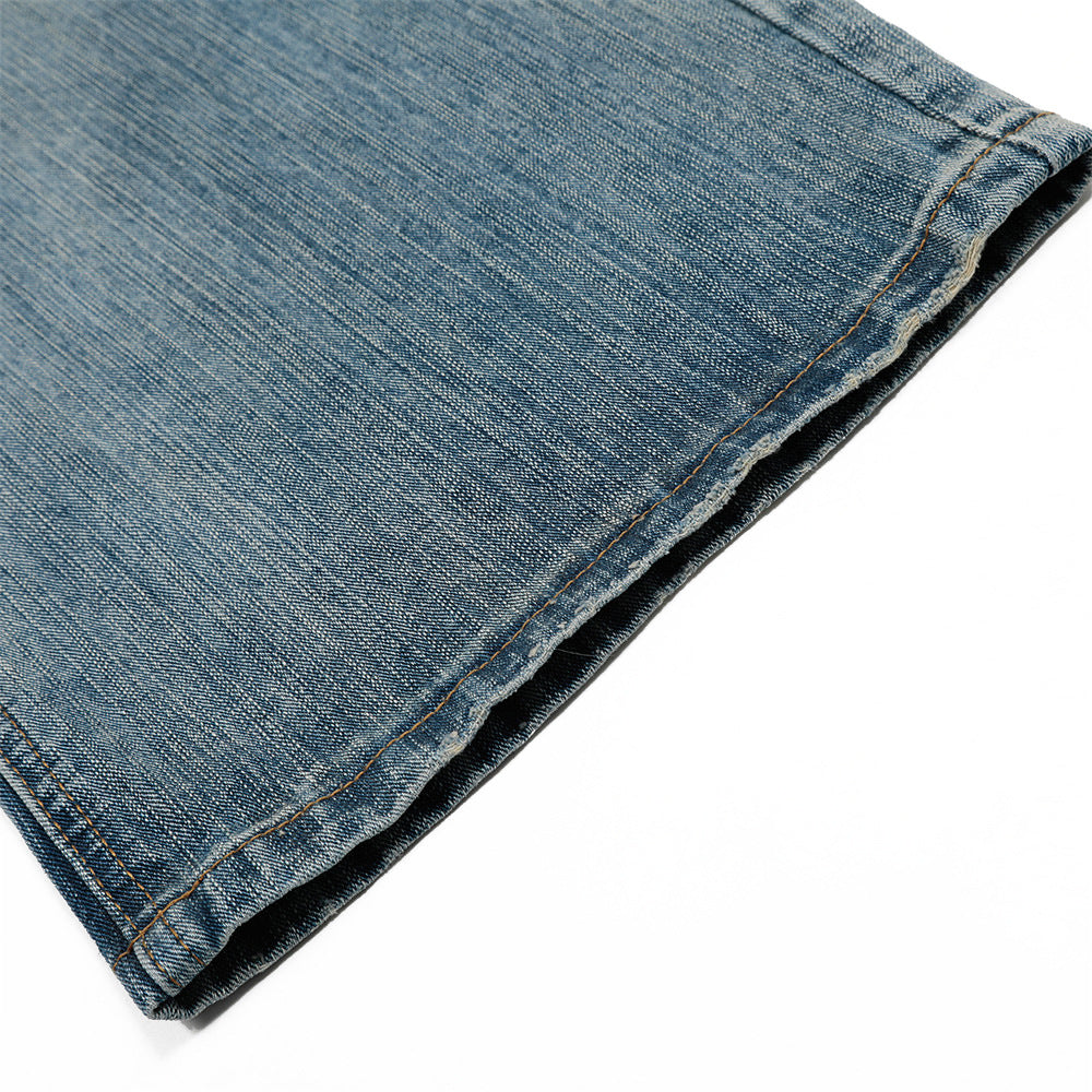 Washed gradient jeans