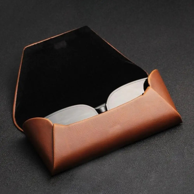 Glasses box female creative portable minimalist PU pressure resistant sunglasses myopia glasses box