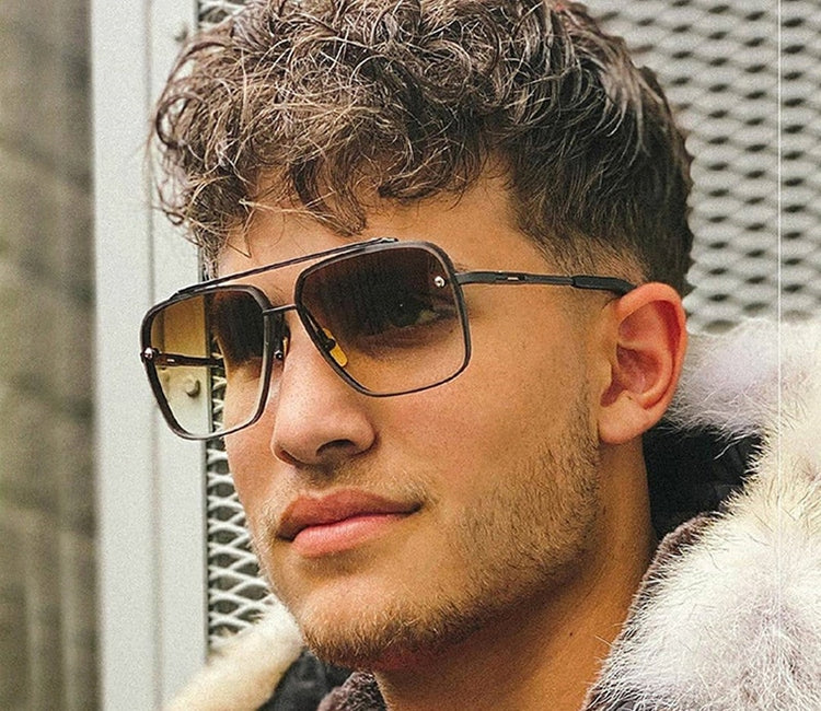 Fashion Classic Mach Six Style Gradient Sunglasses Cool Men Vintage Brand Design Sun Glasses