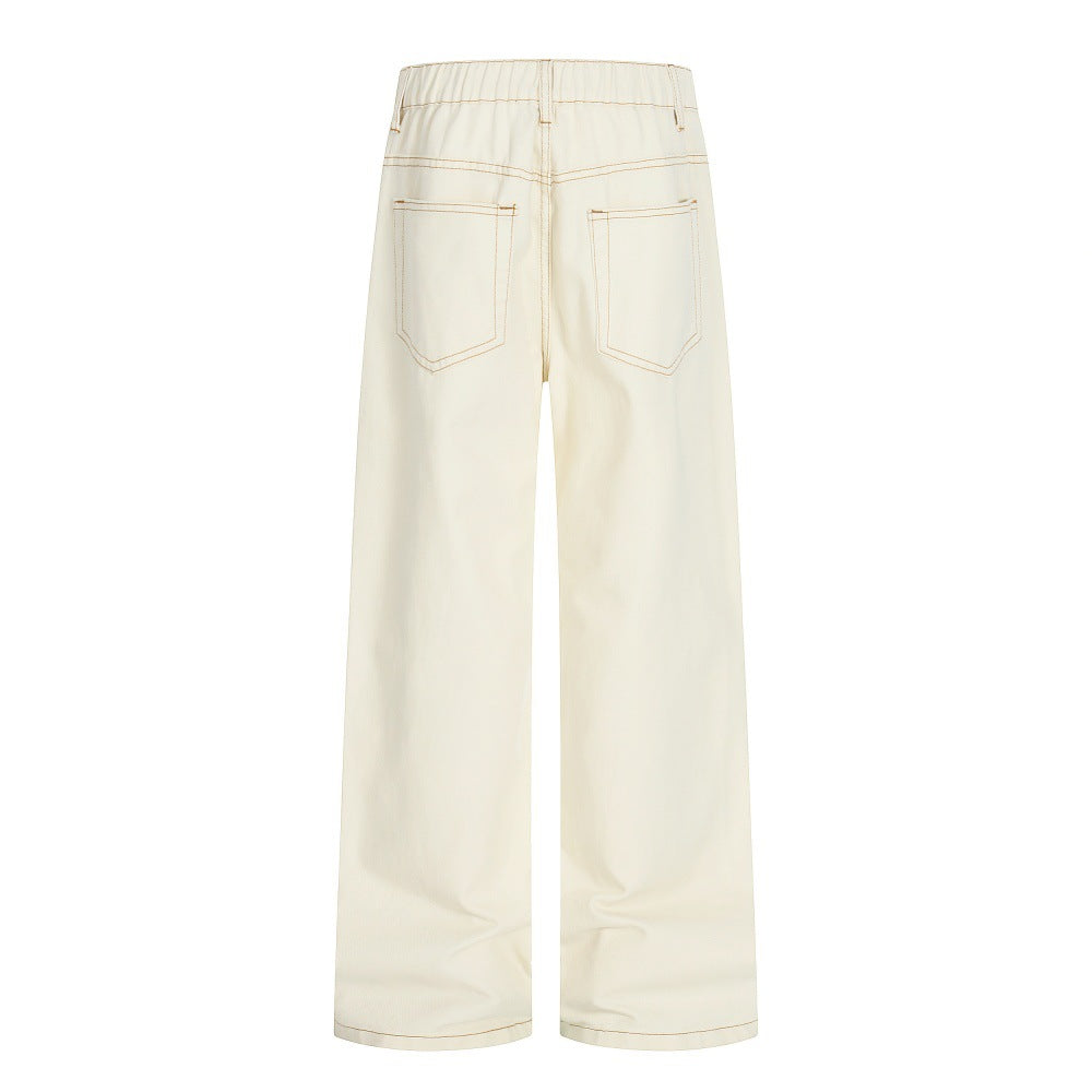 straight-leg jeans