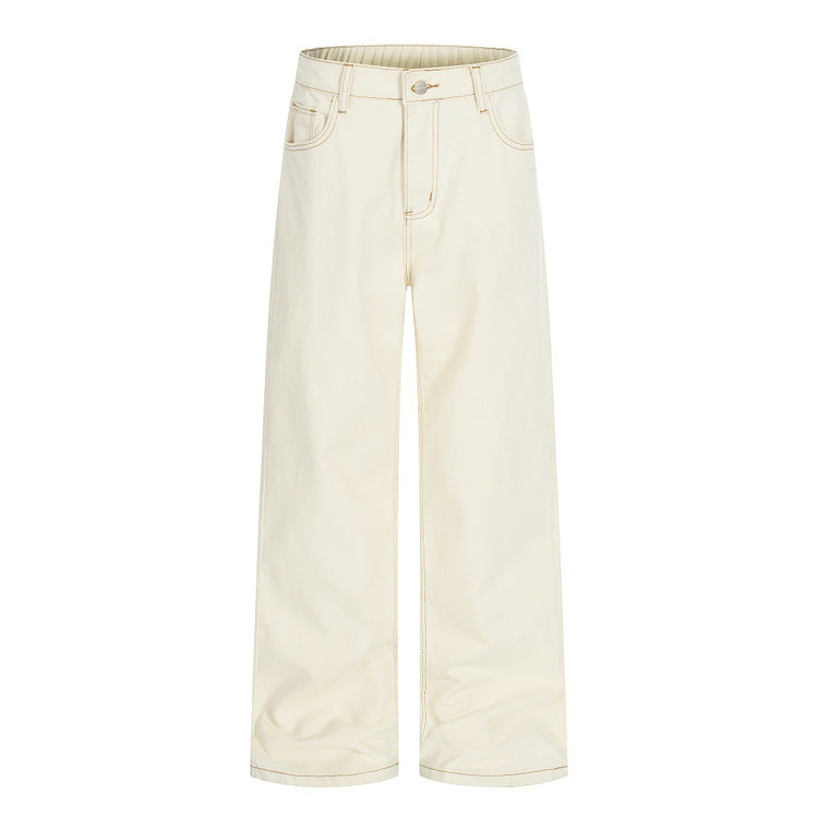 straight-leg jeans
