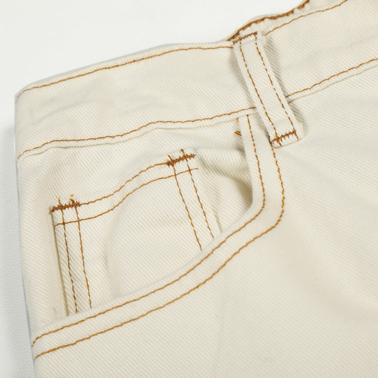 straight-leg jeans