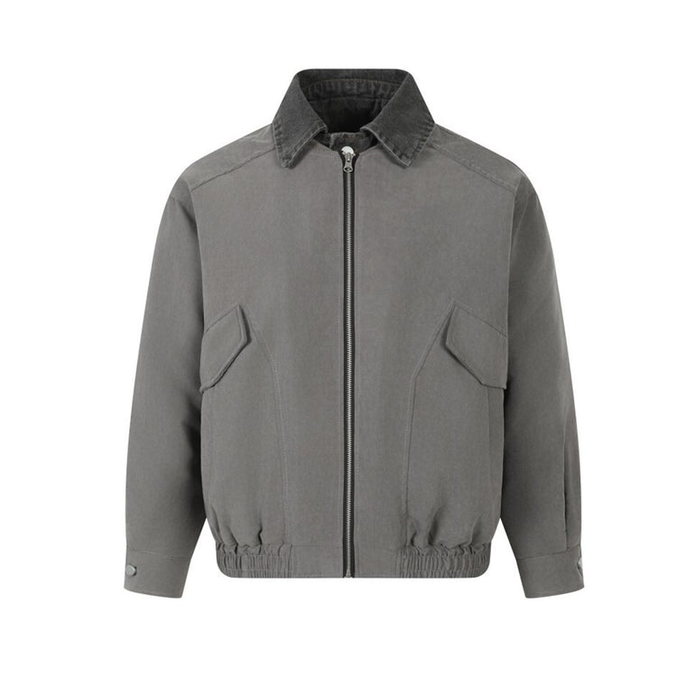 Fake two workwear cotton jackets