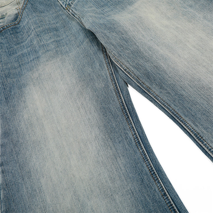 Washed gradient jeans