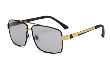 Brand Sun Glasses For Driving A Car Sunglasses Polarized Men Square Metal Anti Ray Reflection Shades For Male UV400