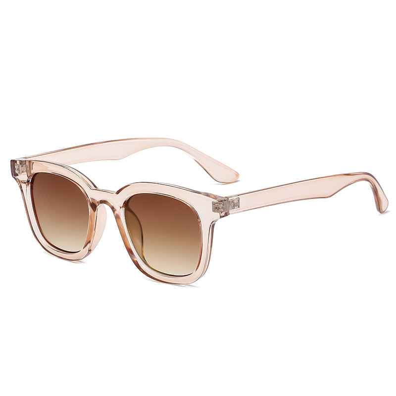 New Retro Small Frame Square Sunglasses For Men And Women Simple Travel Beach Sunglasses Round Face Glasses