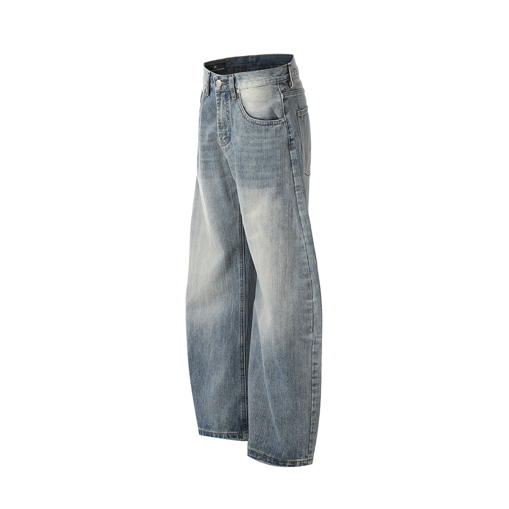 Washed gradient jeans