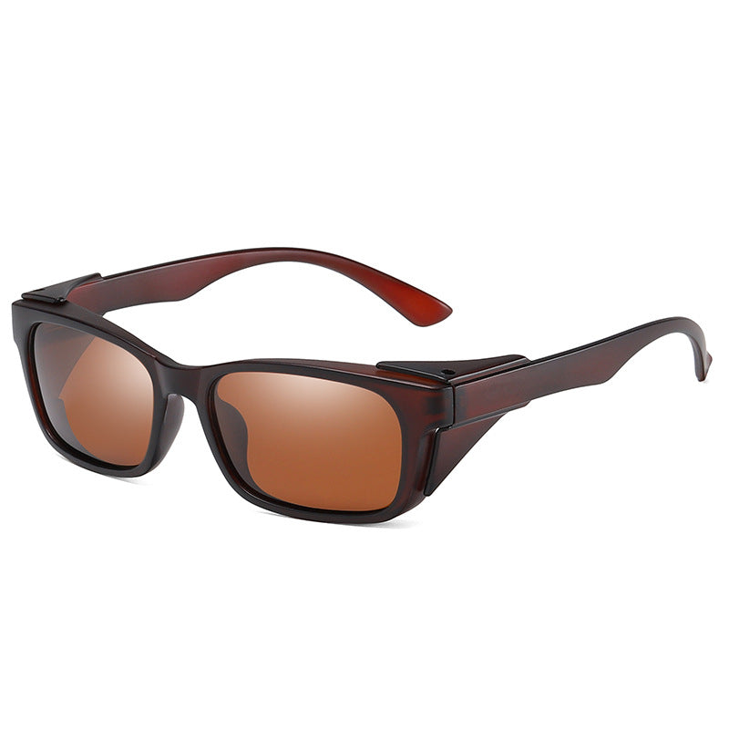 Polarized Square Riding Sunglasses Windproof Sports Coated Sunglasses Driving Driving Night Vision Glasses A634