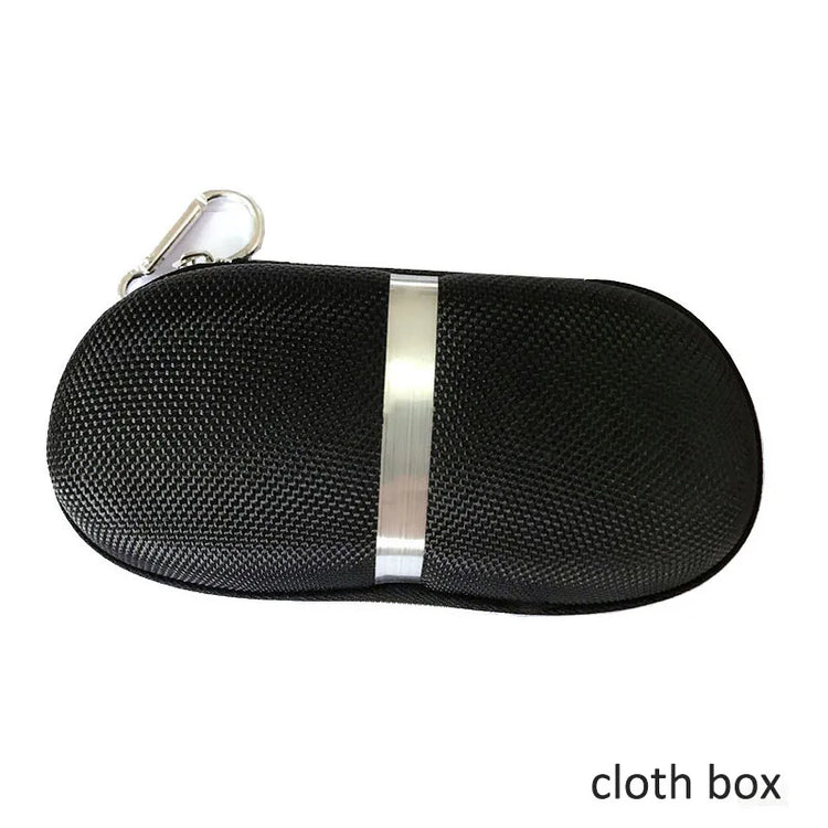 Protable Sunglasses Protector Travel Pack Pouch Glasses Case 1Pcs Black Zipper Box Hard Eyewear Accessories